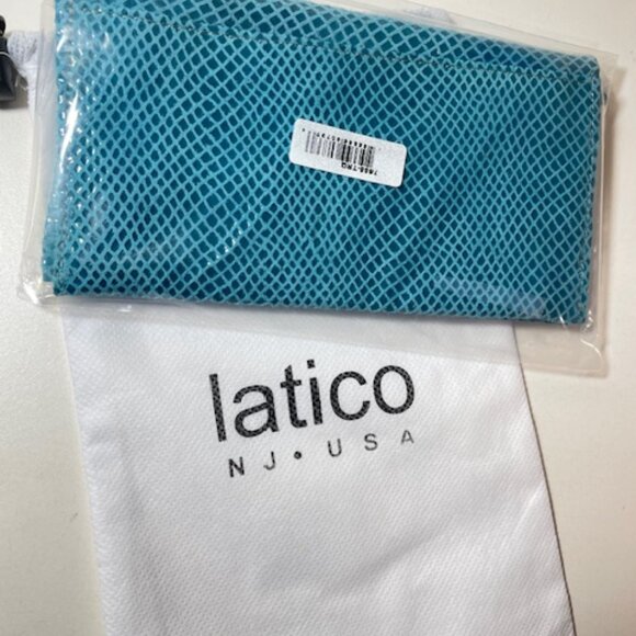 Latico Leather Gio Wallet Turquoise Brand NEW - Picture 5 of 5